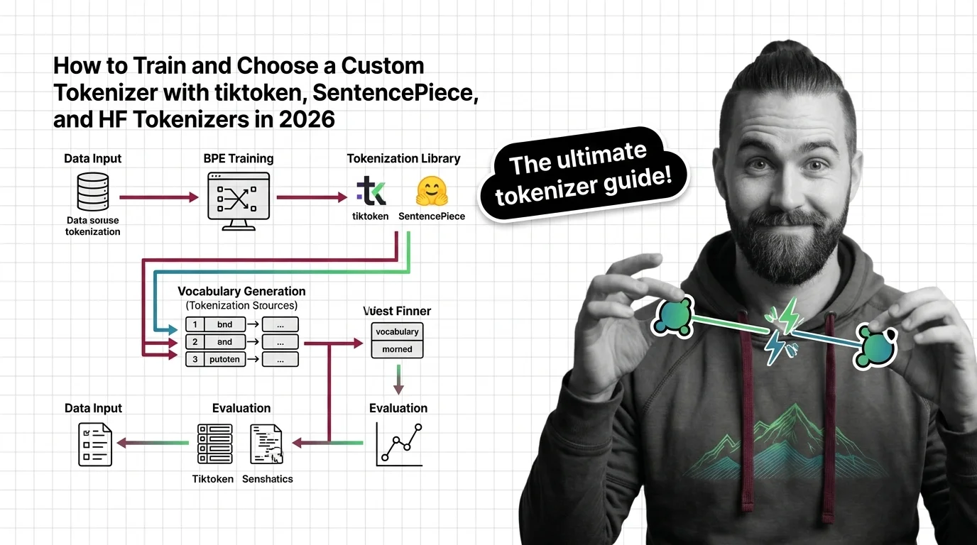 Blueprint diagram showing three tokenizer library pathways converging into a unified vocabulary specification