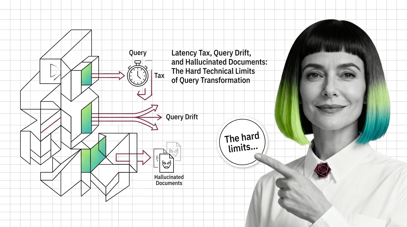 Three structural limits of query transformation: latency tax, query drift, hallucinated documents from LLM rewriters