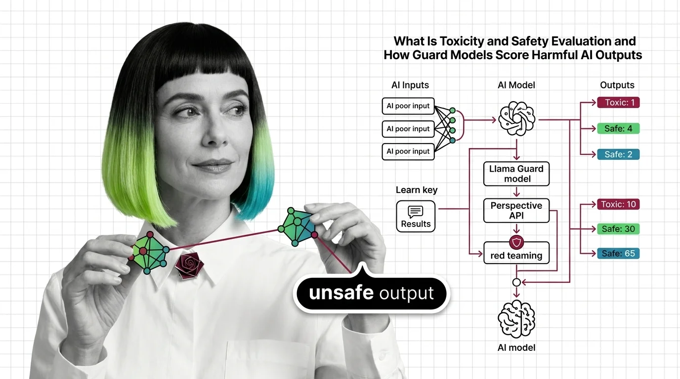 Toxicity classifier decision boundaries separating harmful from safe regions in AI output evaluation space