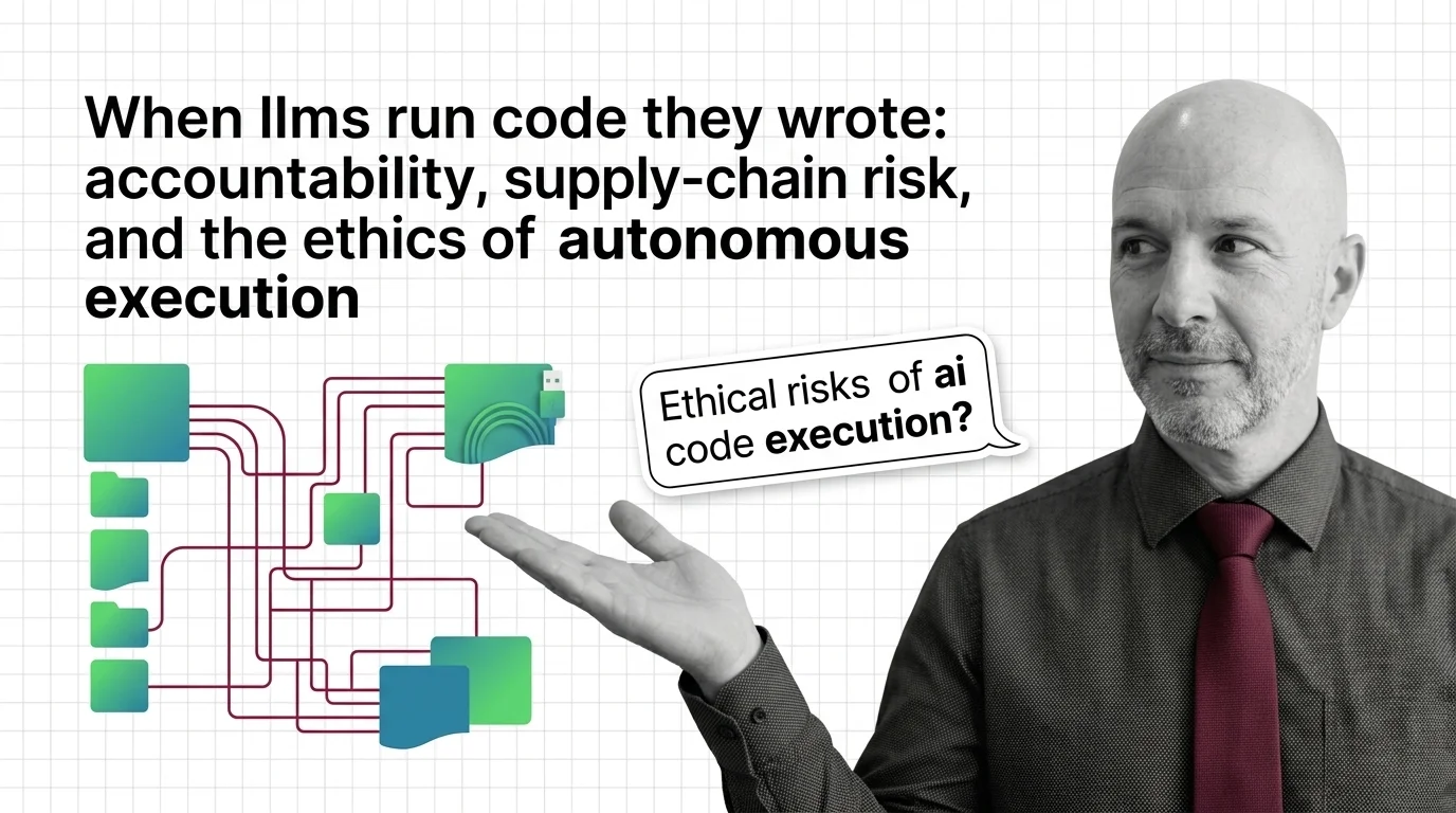 A closed loop of AI-generated code executing against production systems with no human reviewer in the chain.